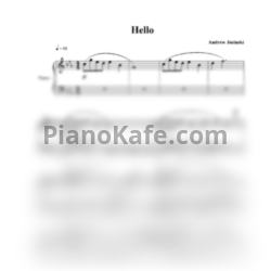 Ноты Andrew Jasinski - Hello - предпросмотр