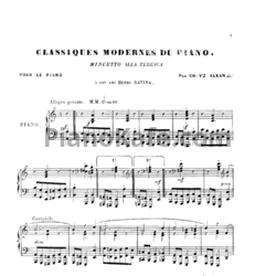 Ноты Шарль Алькан - Minuetto alla tedesca (Op. 46) - предпросмотр