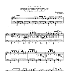 Ноты П. Чайковкий - Танец маленьких лебедей (Транскрипция Эрл Уайльд)