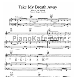 Ноты Berlin - Take my breath away - предпросмотр