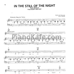 Ноты Cole Porter - In the still of the night (Версия 2) - предпросмотр