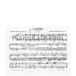 Ноты Й. Штраус - L'Action (Actionen). Op. 174 (Клавир)
