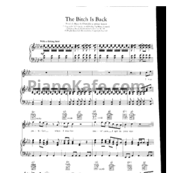 Ноты Elton John - The bitch is back - предпросмотр