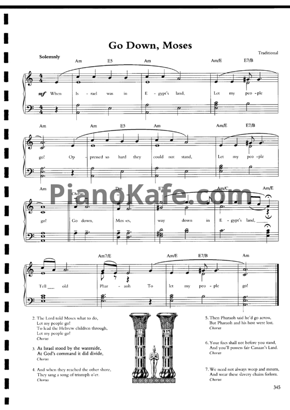 Ноты Louis Armstrong - Go down, Moses - PianoKafe.com