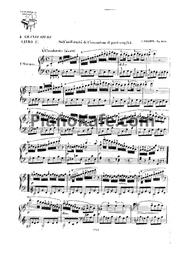 Ноты Карл Черни - 50 Grandi studi di perfezionamento, Op. 409 - PianoKafe.com