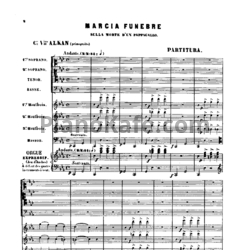 Ноты Шарль Алькан - Похоронный марш на смерть попугая (Партитура) - предпросмотр