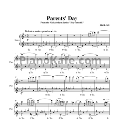 Ноты Jim Lang - Parents day - предпросмотр