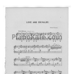 Ноты Луи Моро Готшалк - Love and chivalry (Op. 97) - предпросмотр