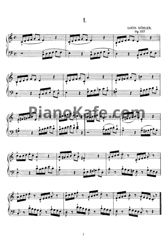 Ноты Louis Kohler - 12 этюдов (Op. 157) - PianoKafe.com
