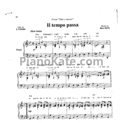 Ноты Nino Rota - Il tempo passa - предпросмотр