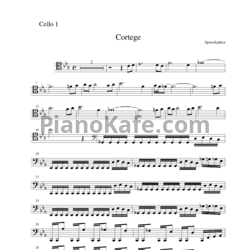 Ноты Apocalyptica - Cortege - предпросмотр