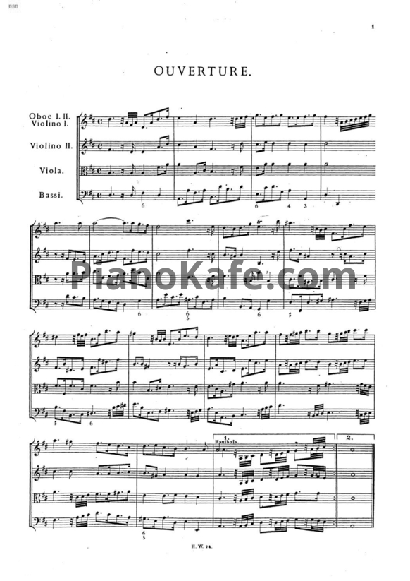 Ноты Георг Гендель - Опера "Ричард I, король Английский" (HWV 23) - PianoKafe.com