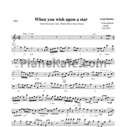 Ноты Paul Desmond - When you wish upon a star - предпросмотр