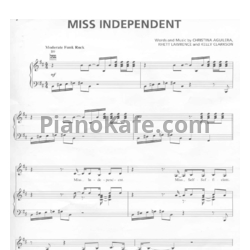 Ноты Дарья Беженар и Анастасия Крашевская - Miss independent - предпросмотр