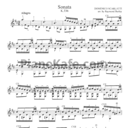 Ноты Д. Скарлатти - Соната K336 - предпросмотр