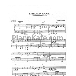 Ноты O. Freedom - Evergreen boogie (John Lennon boogie) - предпросмотр