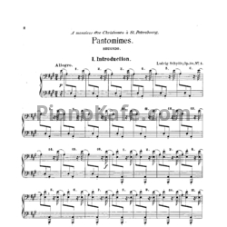 Ноты Людвиг Шитте - Пантомимы (Op. 30) - предпросмотр