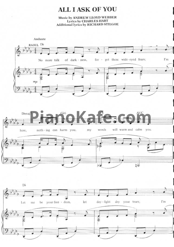 Ноты Елена Минина и Александр Постоленко - Все, что я тебя прошу - PianoKafe.com