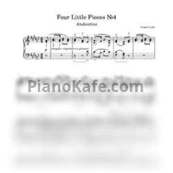 Ноты Ференц Лист - Four Little Pieces №4 - предпросмотр