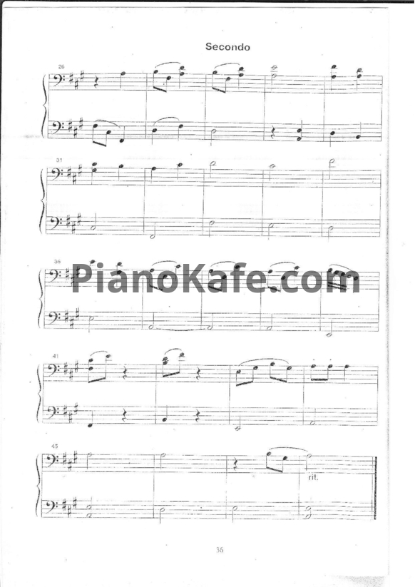 Ноты Юрий Щуровский - Ой есть в лiсi калина (для 2 фортепиано) - PianoKafe.com