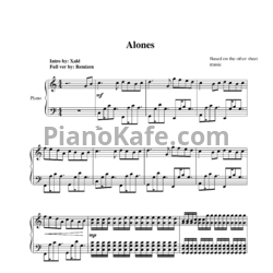 Ноты Aqua Timez - Alones