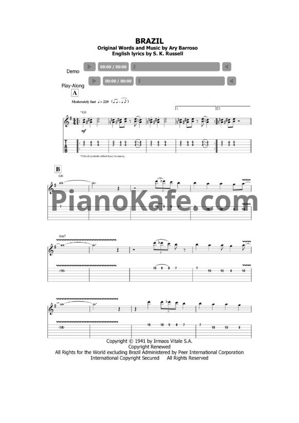 Ноты Django Reinhardt - Guitar Play-along. Volume 144 - PianoKafe.com
