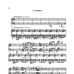 Ноты Бела Барток - Остинато (для фортепиано в 4 руки) - предпросмотр