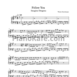 Ноты Imagine Dragons - Follow you - предпросмотр