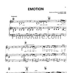 Ноты Destiny's Child - Emotion - предпросмотр