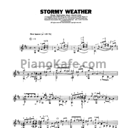 Ноты Harold Arlen - Stormy weather (Arranged for classic guitar by John Duarte) - предпросмотр
