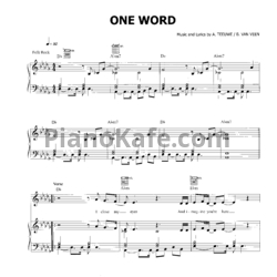 Ноты Anouk - One world - предпросмотр