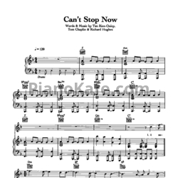 Ноты Keane - Can't stop now