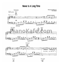 Ноты Roxette - Never is a long time - предпросмотр