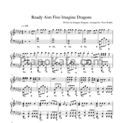 Ноты Imagine Dragons - Ready! Aim! Fire! - предпросмотр