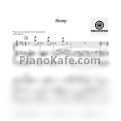 Ноты Poets of the fall - Sleep (SaprinaPiano cover) - предпросмотр