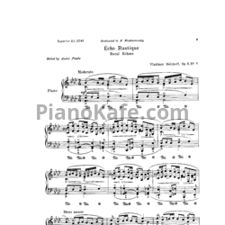 Ноты Владимир Ребиков - Отголоски деревни (Op. 8, №11) - предпросмотр