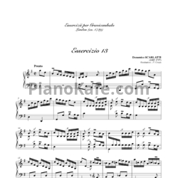 Ноты Д. Скарлатти - Соната K13 - предпросмотр