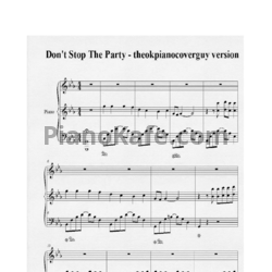Ноты The Black Eyed Peas - Don't stop the party - предпросмотр