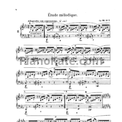 Ноты Ш. Майер - Мелодический этюд (Op. 93, №7) - предпросмотр