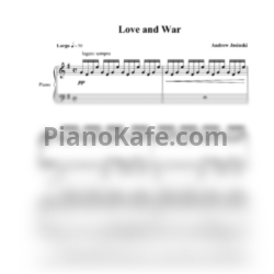 Ноты Andrew Jasinski - Love and War - предпросмотр