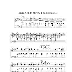 Ноты Switchfoot / The Fray  - Dare you to move / You find me - предпросмотр