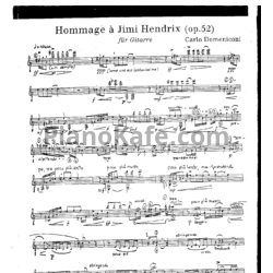 Ноты К. Доменикони - Памяти Джими Хендрикса (Op. 52) - предпросмотр