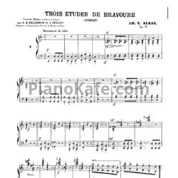 Ноты Шарль Алькан - Три бравурных этюда (Op. 16) - предпросмотр