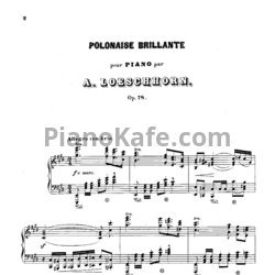 Ноты Альберт Лешгорн - Блестящий полонез (Соч. 78) - предпросмотр