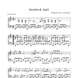 Ноты The Rasmus feat. Anette Olzon - October & April