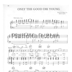Ноты Billy Joel - Only the good die young - предпросмотр