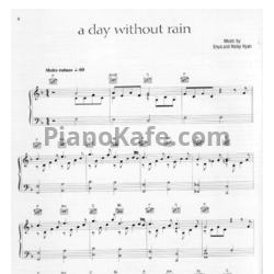 Ноты Enya - A day without rain - предпросмотр