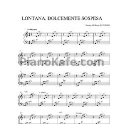 Ноты Fabrizio Paterlini - Lontana, dolcemente sospesa - предпросмотр