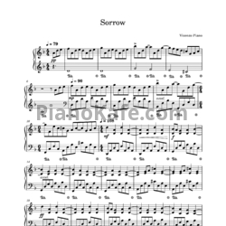 Ноты Vicenzo Piano - Sorrow - предпросмотр