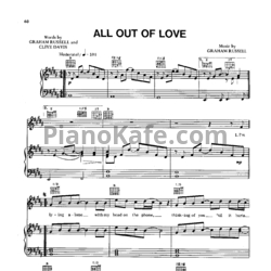 Ноты Air Supply - All out of love